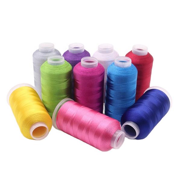 High Strength Machine Polyester Sewing Thread For Fabric 108D/2 120D/2 100% Polyester