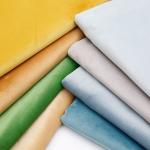 Stretch Sofa Velvet Upholstery Fabric 75D Plain Dyed