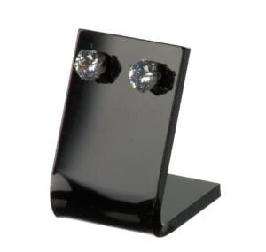 China Flower Shape Acrylic Jewellery Display Stands / Earring Display Stand Black Color wholesale