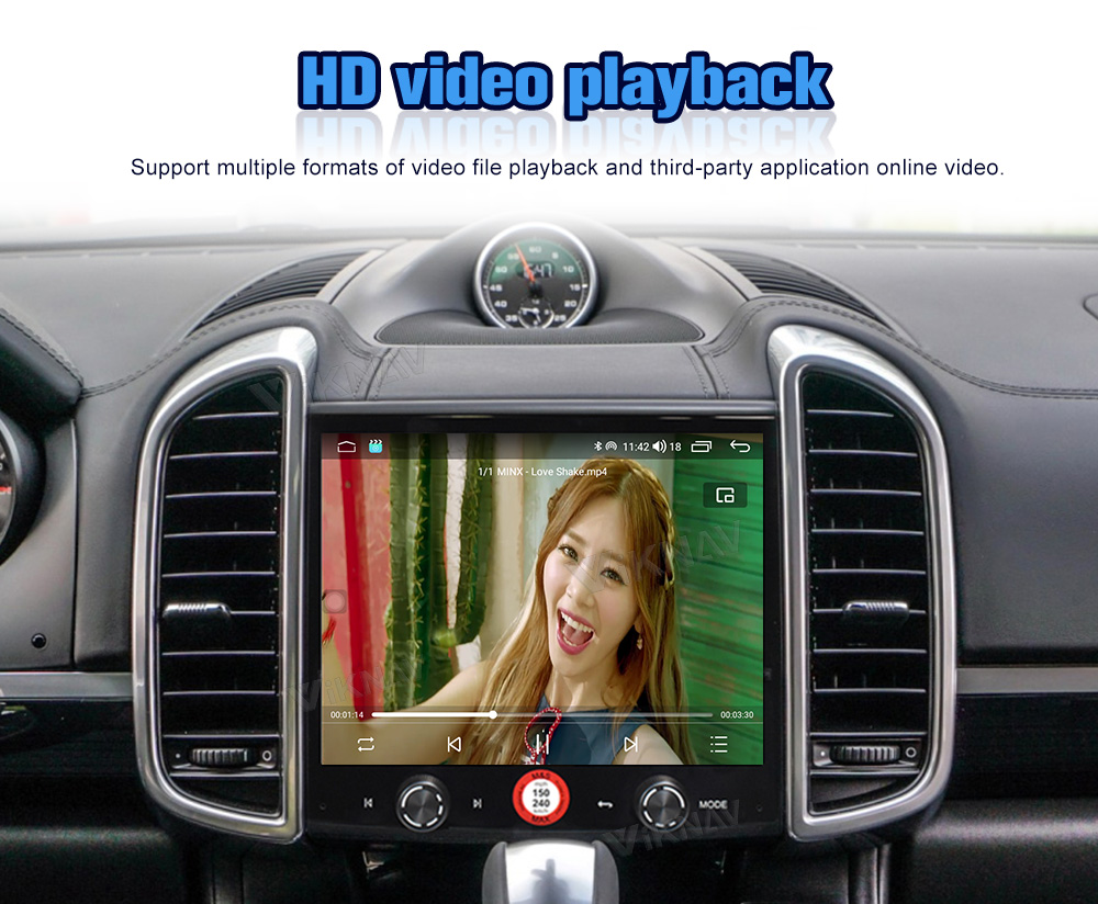 Viknav Car Radio For Porsche Cayenne (2010-2017) 8.4 inch Android Auto Stereo Multimedia Player GPS Navigation Wireless