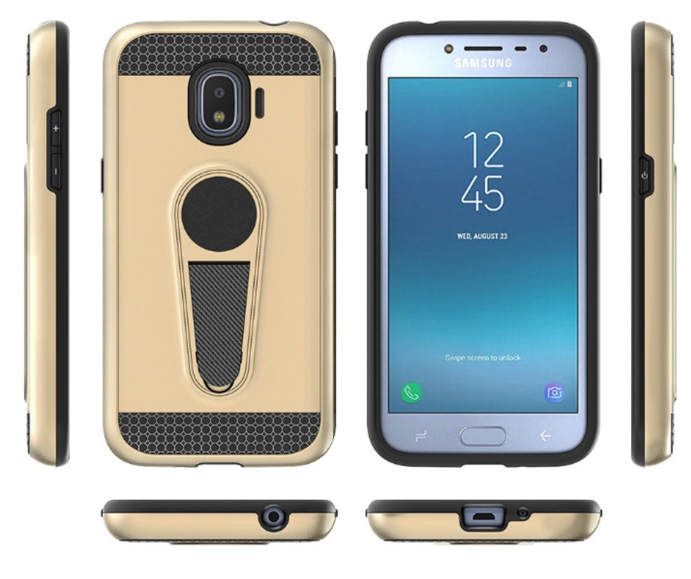 Wang PC+TPU Armor Case with with Kickstand Car Magnetic Absorption Function for Samsung S8 S8 Edge Note8 J5 2017 J7 Prim