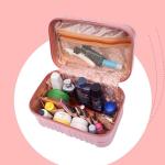 Extra Large Zipper Closure ABS Travel Toiletry Bag