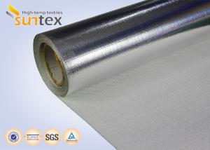 China 0.65mm Foil Aluminized Fiberglass Fabric Flame Resistant Fabric Fiber Glass Safety Apron wholesale