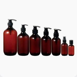 China Amber Shampoo PET Plastic Packaging Bottle 30ml 50ml 60ml 100ml 150ml 200ml 250ml wholesale