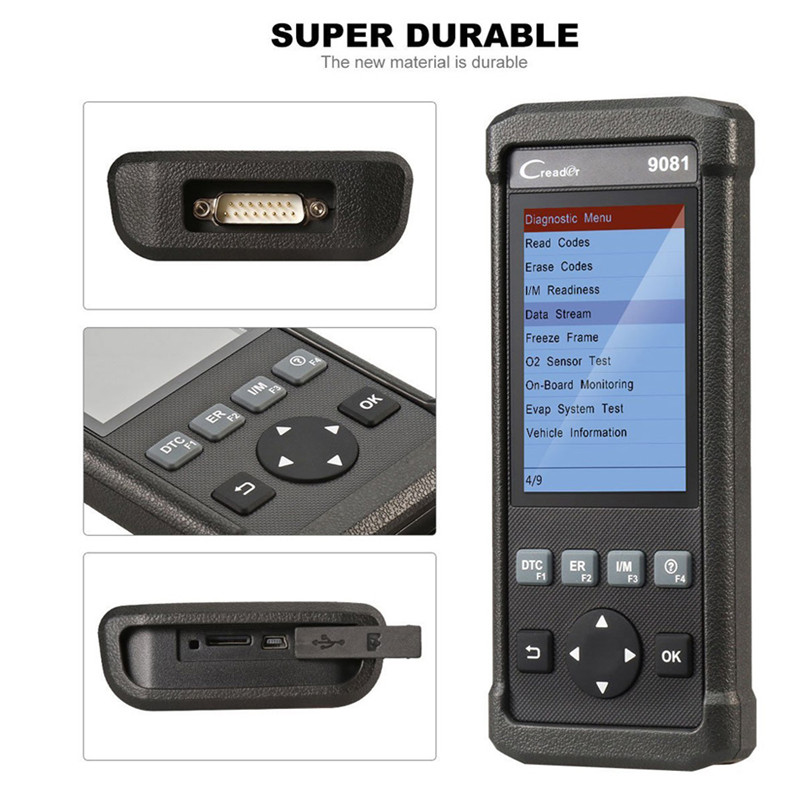 CReader 9081 ABS,SRS systems Launch DIY Scanner CReader 9081 Full OBD2 functions Online up date Oil,EPB,BMS,SAS,DPF,TPMS