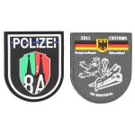 120D Woven Polyester Police Embroidered Patch For Jackets Vests