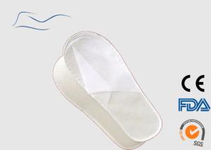 China Anti Slip Non Woven Slippers White Color Closed Toes Type For Hotels wholesale