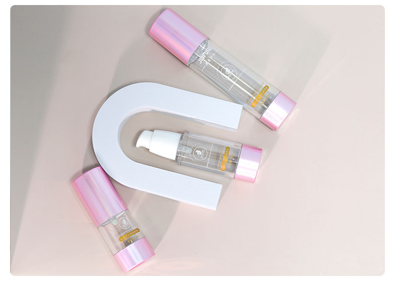 60ml Airless Bottles Pink Essential Oil Spray Bottle Transparent With Customized Logo Printing