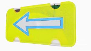China Traffic Yellow Mesh Gauze Flashing Arrow Boards wholesale