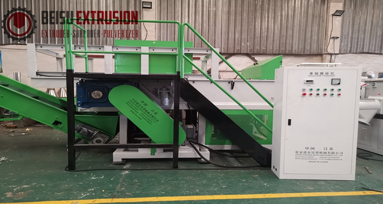 Pe Pp Pvc 3000kg/H Plastic Shredder Machine With Harder Blade