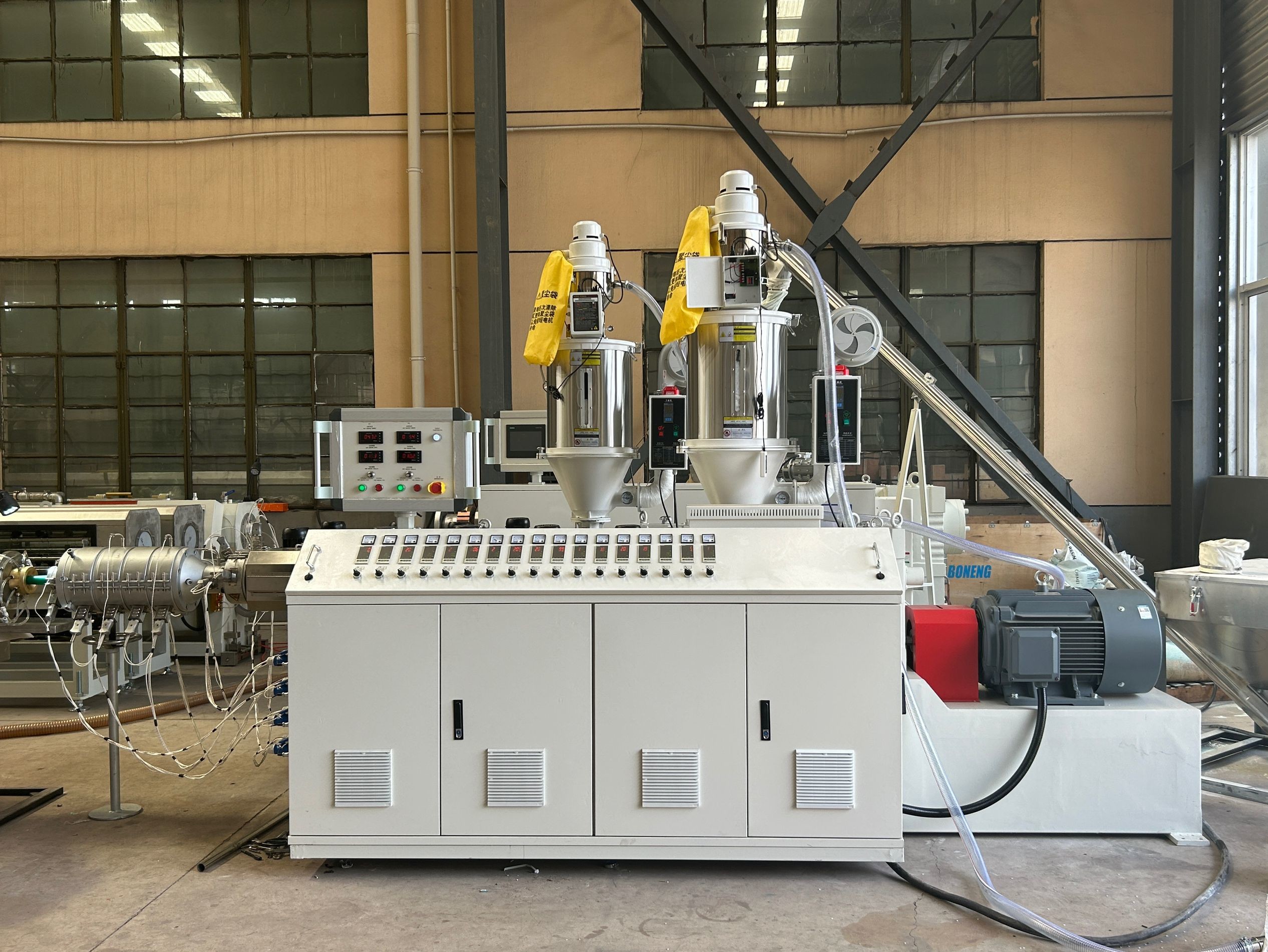 PE HDPE LDPE PPR Plastic Water Supply Pipe Tube Extrusion Production Line
