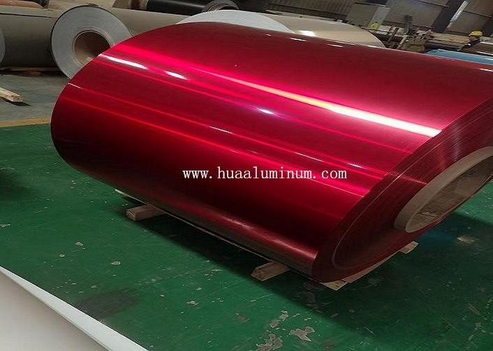 50mm Width Color Coated Aluminium Coil , ISO9001 3003 Aluminum Coil