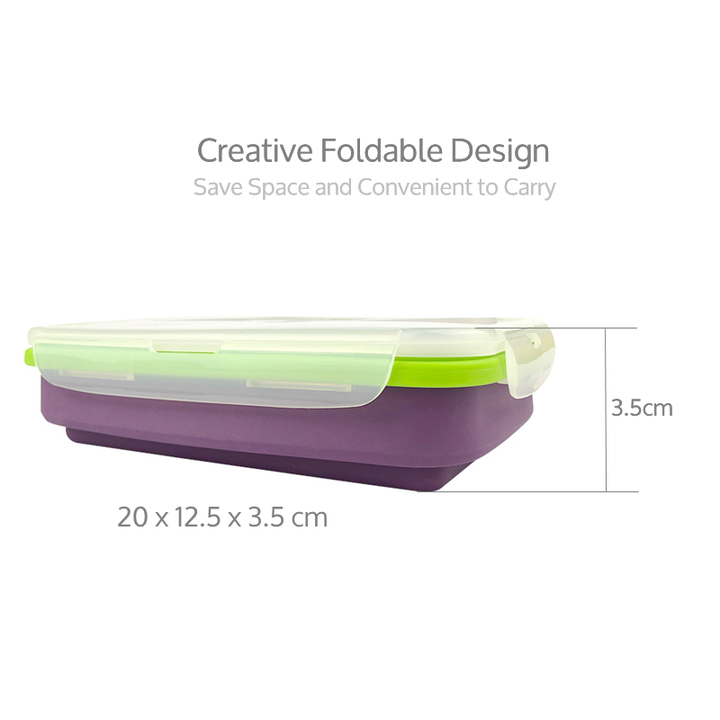 Non-toxic Tasteless Collapse Odorless Durable Reusable Leakproof Silicone Bowl for Camping Hiking Traveling Backpacking outside