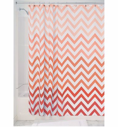 Gradient Water Repellent Fabric Shower Curtain
