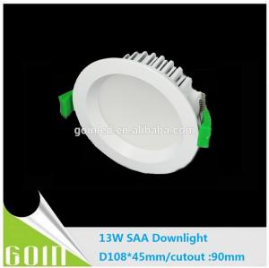 China 13W SAA C-tick approved LED downlight wholesale