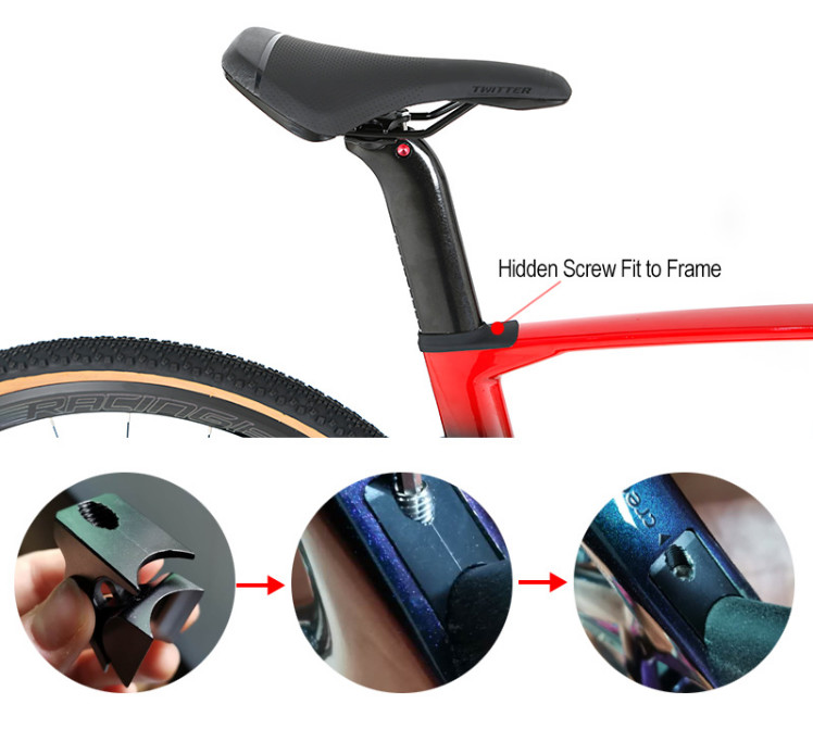 700CX38C Gravel Carbon Fiber Road Bike Disc Brake Thru Axle 12X142mm 12 Speed