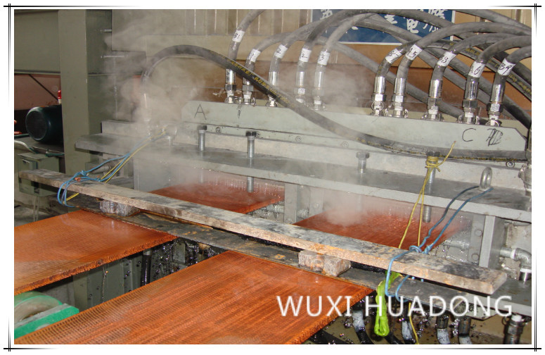 Electric Upward Continuous Casting Equipment , Copper Brass Bronze Strip Casting Machine