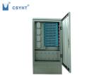 144FO / 288FO Fiber Optic Cabinet , 12 Ports Outdoor Fiber Box With Pedestal