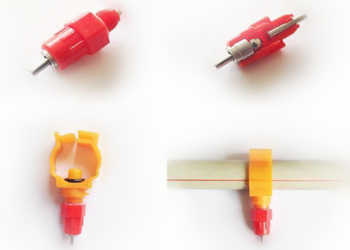 Automatic POM Pig Nipple Drinker , Poultry Nipple Drinker For Chicken Duck Rabbit