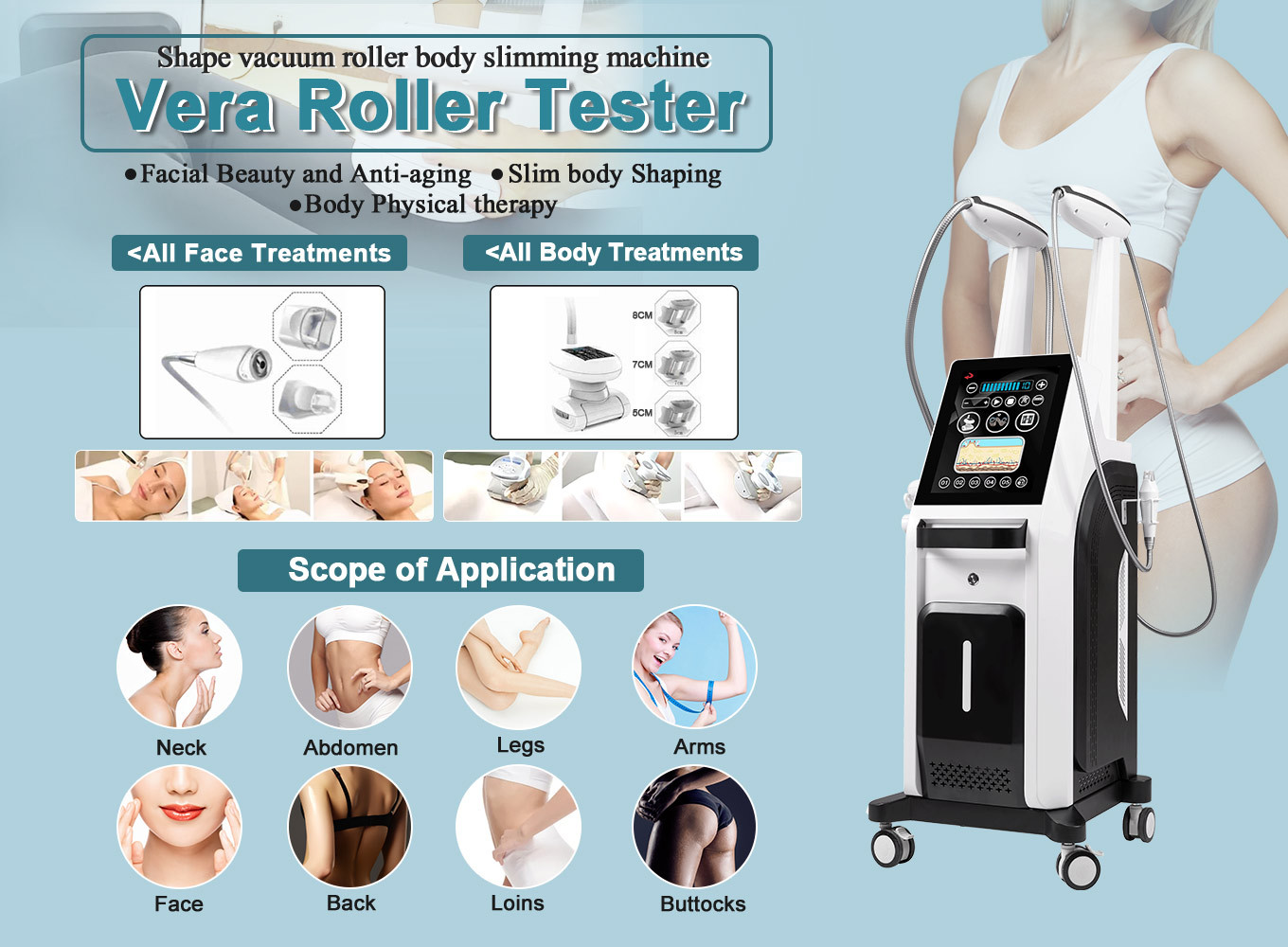 2 In 1 Slimming Machine Laser Vacuum Roller Cellulite Reduction Device