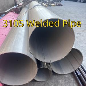 China 310s Stainless Steel Tube Sus 310 Stainless Steel Welded Pipe 14'' Sch10 Length 6M wholesale