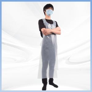 China Medical Food Processing Disposable PE Aprons For Adults Antibacterial wholesale