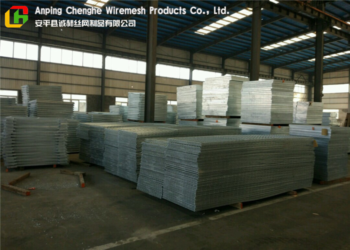 Full Welded Galvanized Steel Walkway Grating Anti - Corrosive For Building Material