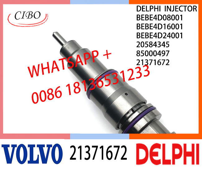 Common Fuel Diesel Injector 21371672 BEBE4D16001 BEBE4D24001 BEBE4D08001 3801618 21340611 E3.18 for VOL MD13 LOW POWER