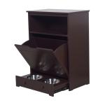 E1 MDF Board Pet Feeder Station Cabinet 580x340x820CM With 2 Stainless Steel