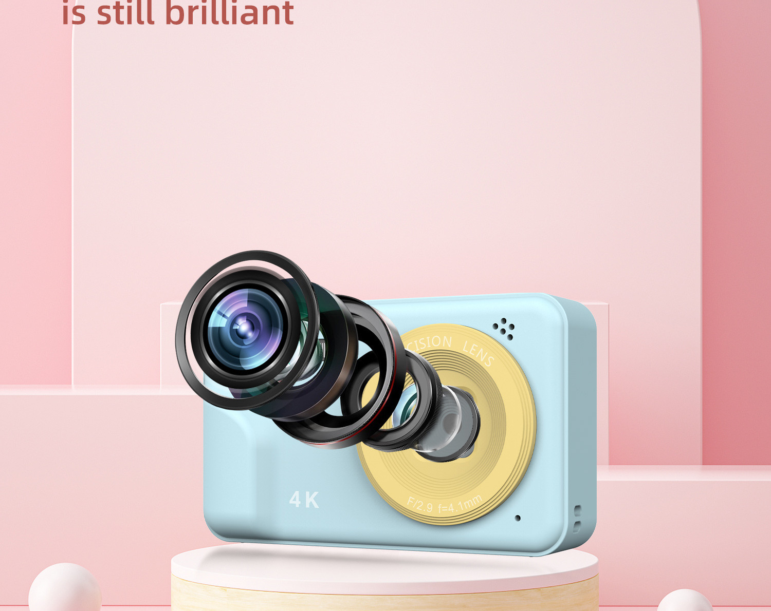 4K HD Video AF Auto Focus Camera Fashion Style 50 Million Pixels Colorful Appearance