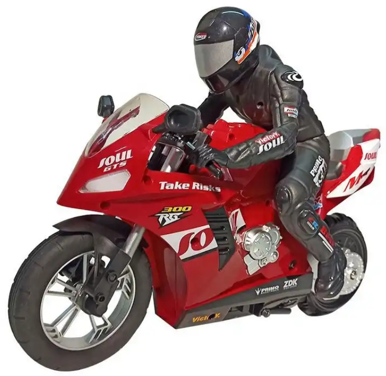 Christmas Gifts Stunt RC Motorcycle with 360 Degree Balancing and 60M Remote Distance