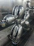 Height 1.2 Meter Stainless Steel Bubble Dog Sculpture