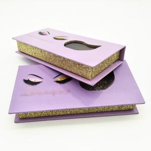 China Clear Window Box Packaging Luxury Customized Logo White Cardboard Lash wholesale