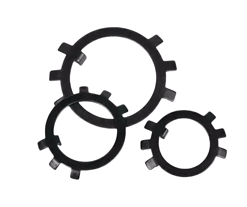 Spring Lock Washers for Electrical Installations M10 M12 M14 M60 Carbon Steel JIS Standard Split Style Six Claw Washer