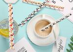 Food Grade Bleached Paper Milkshake Straws Eco Friendly FDA Approved