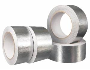 China HVAC Aluminum Fiberglass Insulation Tape Silver Aluminum Foil Tape wholesale