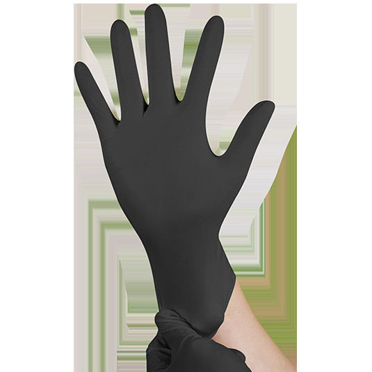 Wholesale Black Powder Free Non-Medical Nitrile Gloves With High Quality