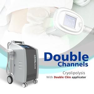 China Newest Fat Freezing Cryolipolysis Chin Treatment Double Cryo Machine 4 Handles Channel Cool Body Fat Freezing slimming wholesale
