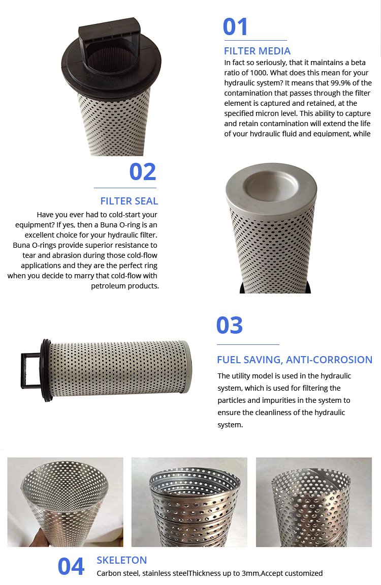 Stainless Steel Hydraulic Oil Filter Element V3092408 V3092308