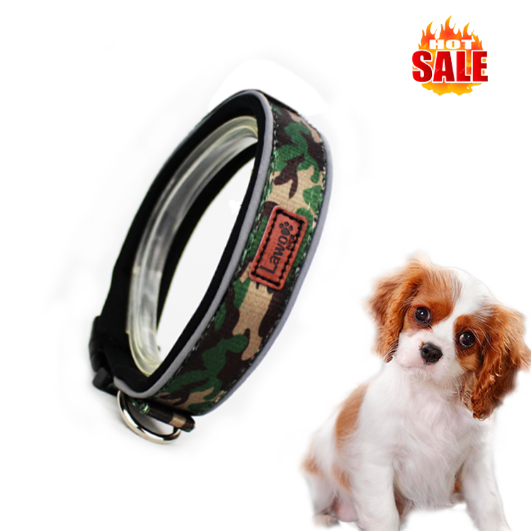 Luxury Pattern Reflective Big Nylon Dog Collars Products Pet Accessories Custom Dog Collar