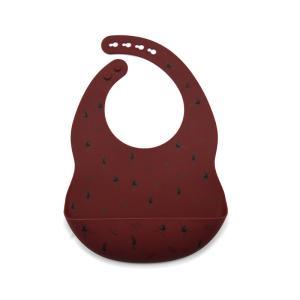 China Washable Feeding satin touch Baby Silicone Bib Adjustable Neck Strap wholesale