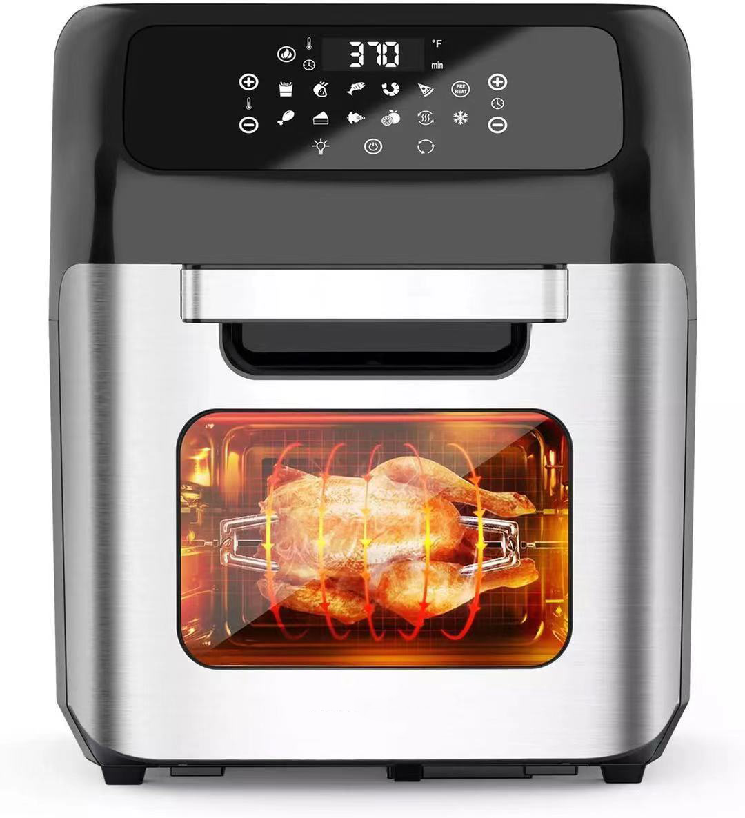 Anbolife 15L Oven Multi-Function Electric Smart Cooker Digital Control Up+Bottom Heating