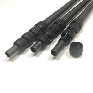 China Lightweight 3K Telescoping Carbon Fiber Tube Water Fed Extension Pole wholesale