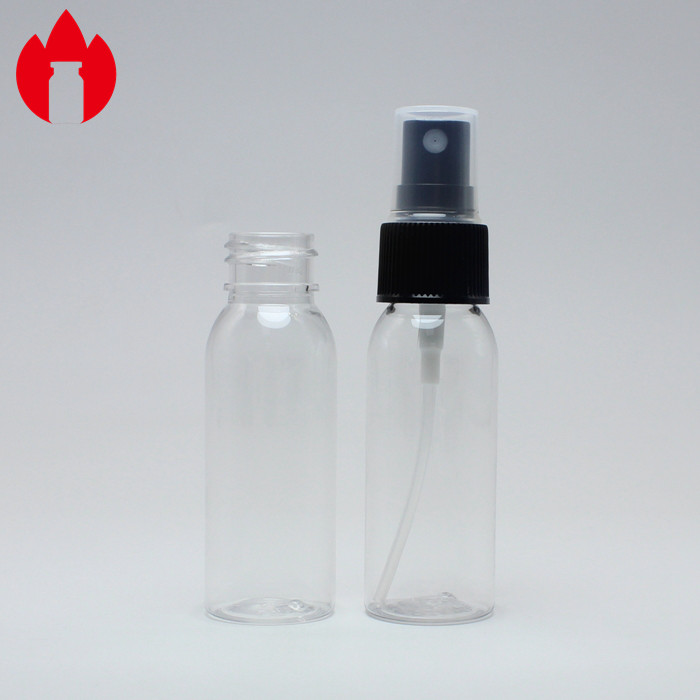 Clear Black Pump Spray 30ml Screw Top Vials