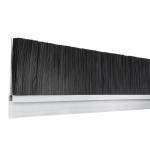 Wind Proof Door Bottom Brush , Galvanized Aluminum Base Under Gate Brushes