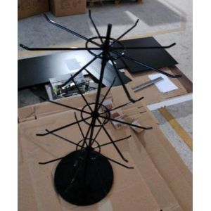 Multipurpose Counter Top Display Stand Three Tier Rotating Display Rack