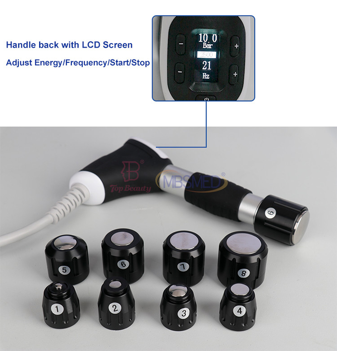 Focal Y Radial Shock Wave Pain Relief Machine 5000000 Shots