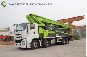 China 58 Meters Concrete Pump Truck 4 Bridge With Isuzu Engine wholesale