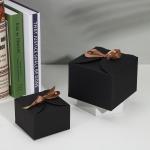 Premium Square Gift Box Set with Gold Ribbon Bows