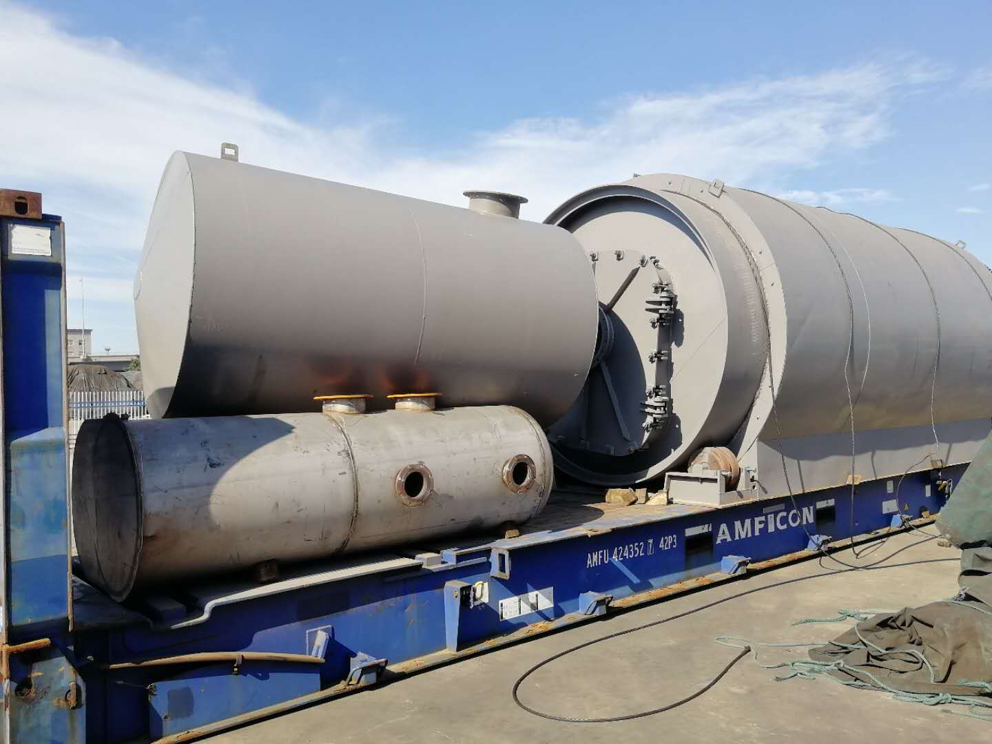 Q245R Boiler Steel Waste Oil Purifier Recycling to Diesel Oil Distillation Machine